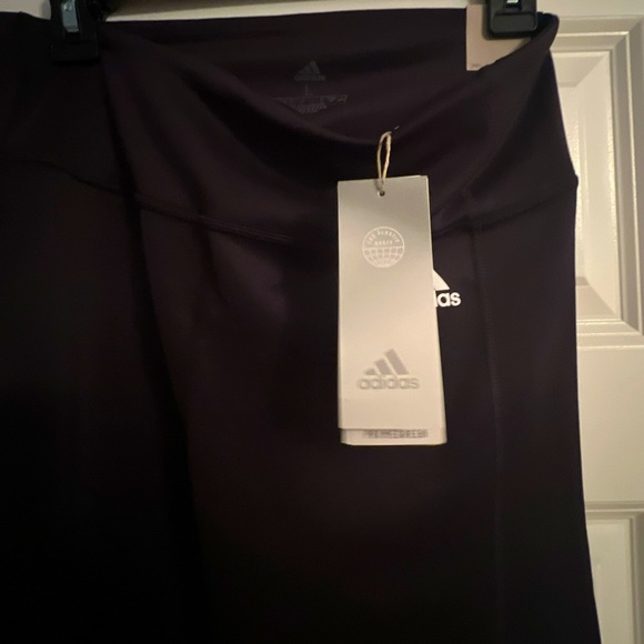 New Adidas Leggings Women’s Large Training Tights 7/8 length Highrise PrimeGreen - Picture 8 of 11